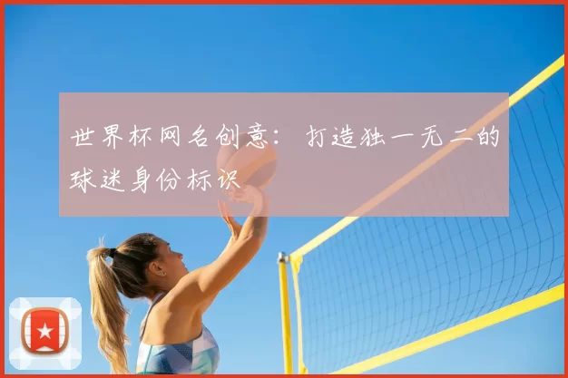 世界杯网名创意:打造独一无二的球迷身份标识